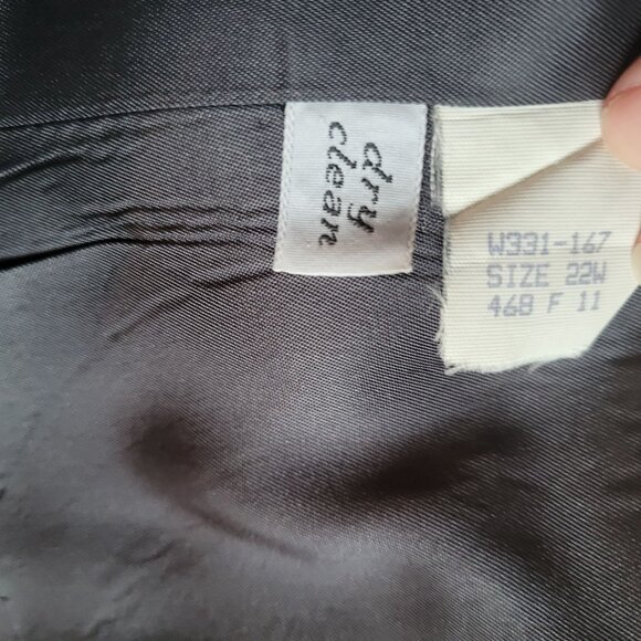 Pendleton Womens Gray Wool Blazer Size 22W One-Button Front Made In USA - Picture 6 of 9